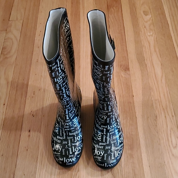 HENRY FERRERA RAIN BOOTS, WEDGE STYLE. - Picture 2 of 6